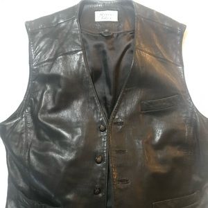 Rover& Lakes leather vest sz 54